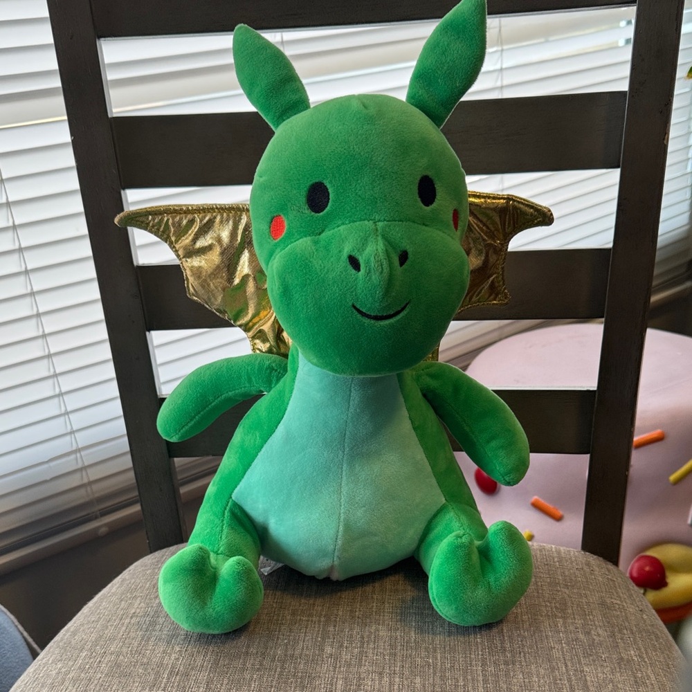 F.A.O Schwarz Green Dragon Plush sound and lights